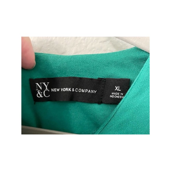 New York and Co NYC Green Cap Sleeve Dress Size XL - Picture 4 of 5